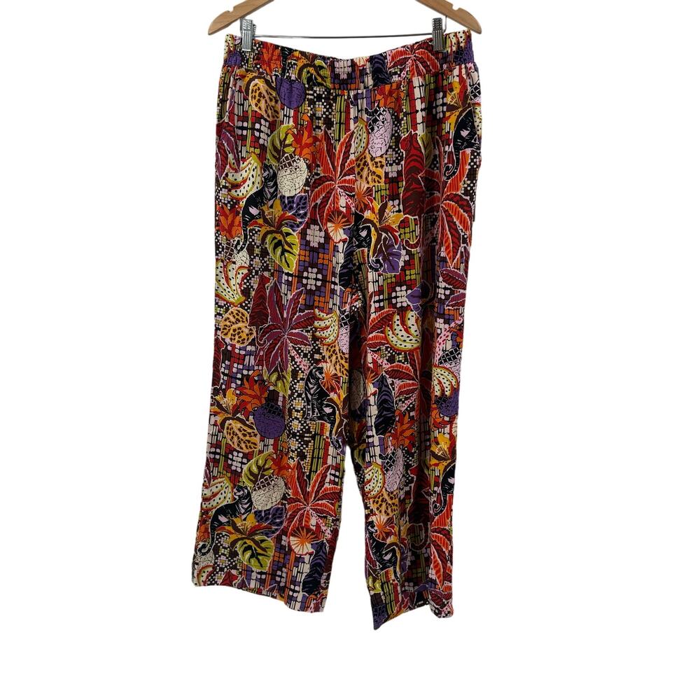 NWT Sunny Leigh Linen Tropical rio warm cat pants
